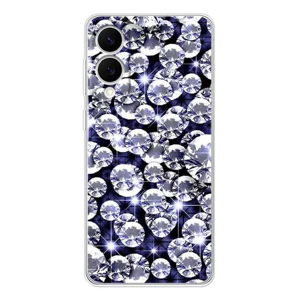 Чехол с рисунком «Бриллианты» для Samsung Galaxy S25 Edge