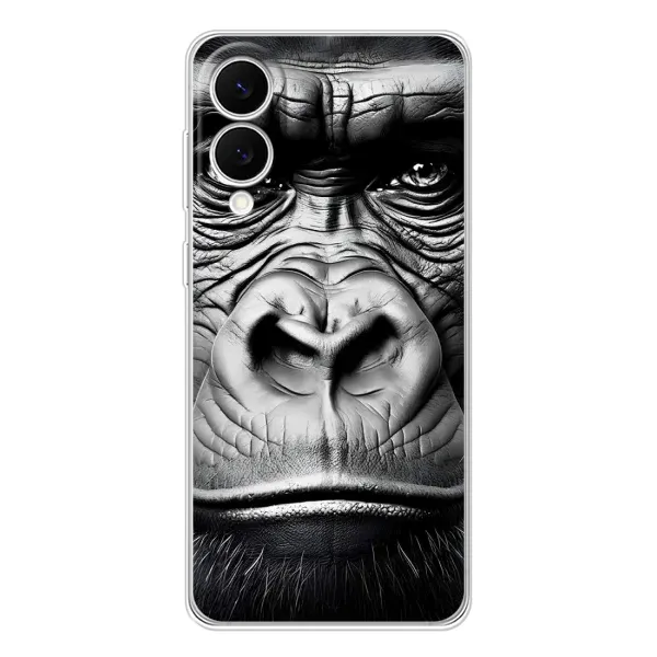 Чехол с рисунком «Черная обезьяна» для Samsung Galaxy S25 Edge Чехол с рисунком «Черная обезьяна» для Samsung Galaxy S25 Edge