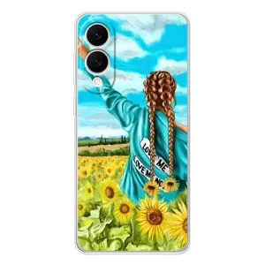 Чохол Стильні дівчата на Samsung Galaxy S25 Edge (Дівчина на полі)