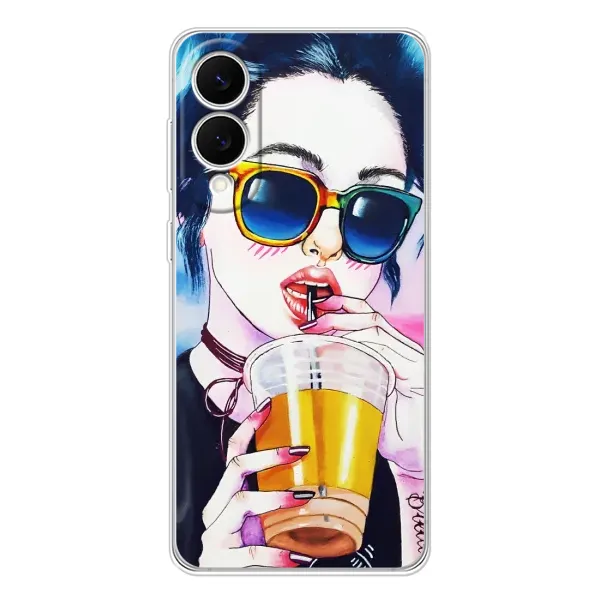 Чехол с рисунком «Девушка с коктейлем» для Samsung Galaxy S25 Edge Чехол с рисунком «Девушка с коктейлем» для Samsung Galaxy S25 Edge