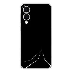 Чехол с картинками на черном фоне для Samsung Galaxy S25 Edge (Дорога)