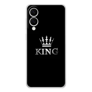 Чехол (Корона на чёрном фоне) для Сamsung Гэлэкси С25 Эдж (KING)