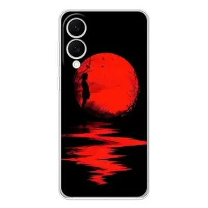 Летний Чехол на Samsung Galaxy S25 Edge (Красный Закат)