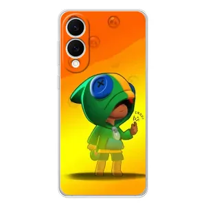 Чехол Бравл Старс для Samsung Galaxy S25 Edge (LEON в кофте)