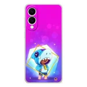 Чехол Бравл Старс для Samsung Galaxy S25 Edge (Леон в костюме Акулы)