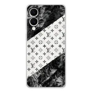 Чехол Стиль Louis Vuitton на Samsung Galaxy S25 Edge (LV на белом)
