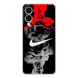Силиконовый Чехол на Samsung Galaxy S25 Edge с картинкой Nike (Nike дым)