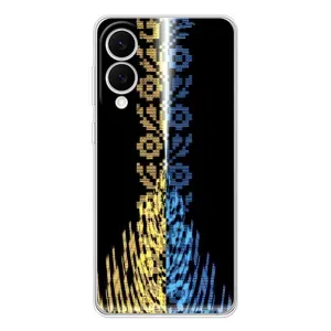 Силиконовый Чехол на Samsung Galaxy S25 Edge (Патриотическая вышиванка)