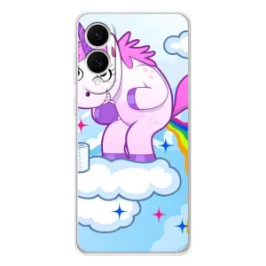 Чохол Unicorn на Samsung Galaxy S25 Edge (Веселка Єдиноріга)