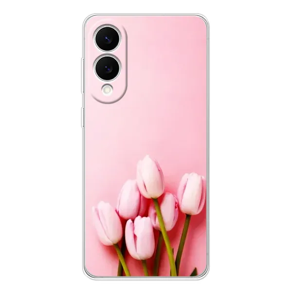 Чехол с рисунком «Розовые тюльпаны» для Samsung Galaxy S25 Edge Чехол с рисунком «Розовые тюльпаны» для Samsung Galaxy S25 Edge