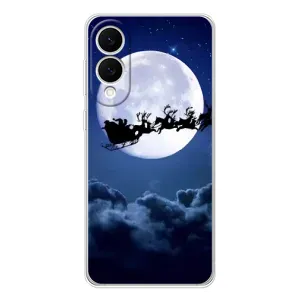 Чехол Санта Клаус для Samsung Galaxy S25 Edge (Санта - луна)
