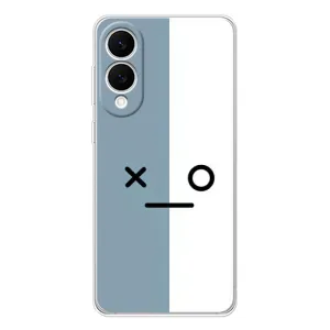 Чохли (ТПУ) (смішні стікери) для Samsung Galaxy S25 Edge (Сіро-білий)