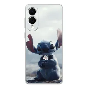 Чехол с рисунком Стич для Samsung Galaxy S25 Edge (Стич с цветочком)