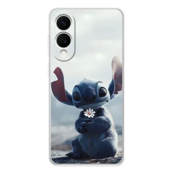 Чехол с рисунком «Стич с цветочком» для Samsung Galaxy S25 Edge Чехол с рисунком «Стич с цветочком» для Samsung Galaxy S25 Edge