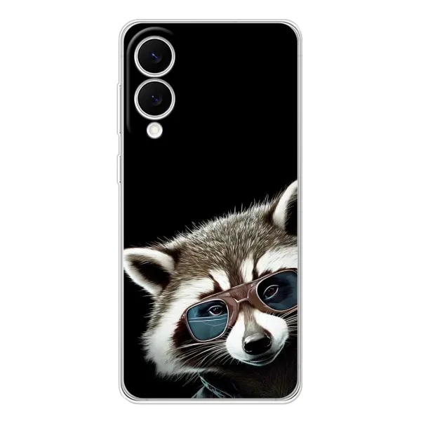 Чехол с рисунком «Стильный Енот» для Samsung Galaxy S25 Edge Чехол с рисунком «Стильный Енот» для Samsung Galaxy S25 Edge