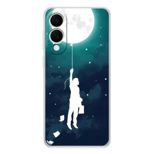 Чехол (ТПУ) с планетами на Samsung Galaxy S25 Edge (To The moon)