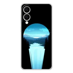 Летний Чехол на Samsung Galaxy S25 Edge (Синий Водопад)