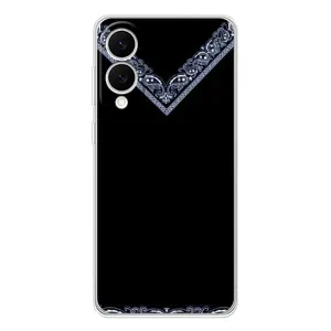 Силиконовый Чехол на Samsung Galaxy S25 Edge (Воротник вышиванки)