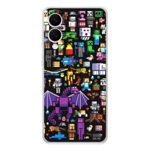 Чохол майнкрафт для Samsung Galaxy S25 Edge (Усі персонажі)