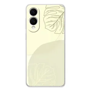 Чехол цветочный дизайн для Samsung Galaxy S25 Edge (Зелёный фон)