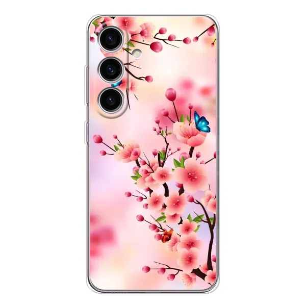 Чохол з малюнком «Метелики на сакурі» для Samsung Galaxy S25 FE Чохол з малюнком «Метелики на сакурі» для Samsung Galaxy S25 FE