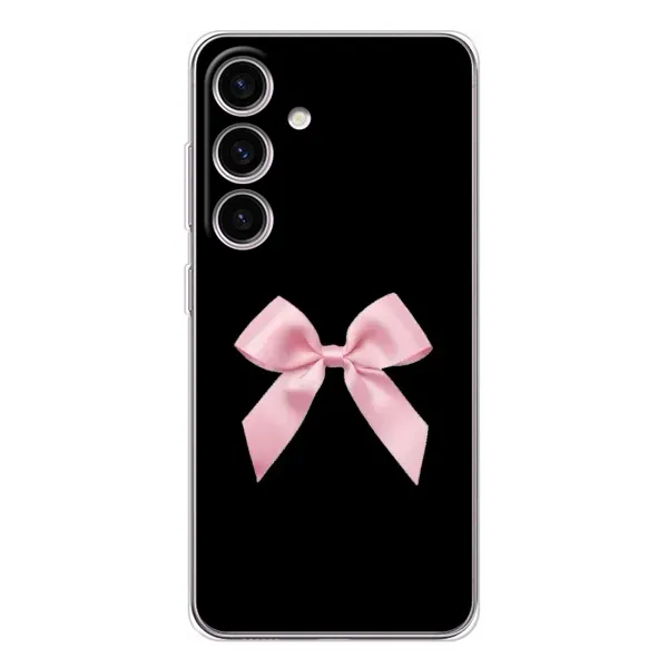 Чехол с рисунком «Бант на черном» для Samsung Galaxy S25 FE Чехол с рисунком «Бант на черном» для Samsung Galaxy S25 FE