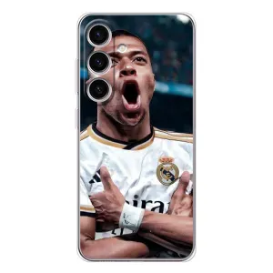 Чехол (TPU) с Футболистом на Samsung Galaxy S25 FE (Гол Мбаппе)
