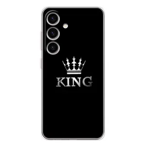 Чехол (Корона на чёрном фоне) для Самсунг Гэлакси С25 ФЕ (KING)