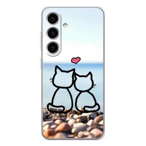 Силиконовые Чехлы Любимому человеку для Samsung Galaxy S25 FE (Котейки)