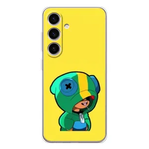 Чехол Бравл Старс для Samsung Galaxy S25 FE (Леон (LEON))