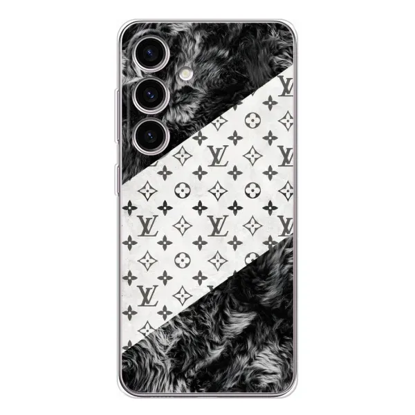 Чехол с рисунком «LV на белом» для Samsung Galaxy S25 FE