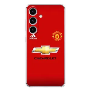 Силиконовые Чехлы принт Футбол на Samsung Galaxy S25 FE (Man United)