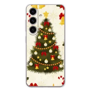 Чохол новорічна ялинка на Samsung Galaxy S25 FE (Новорічний принт)