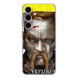 Чехол с картинкой (Патриотический КОЗАК) на Samsung Galaxy S25 FE (Одноглазый Козак)