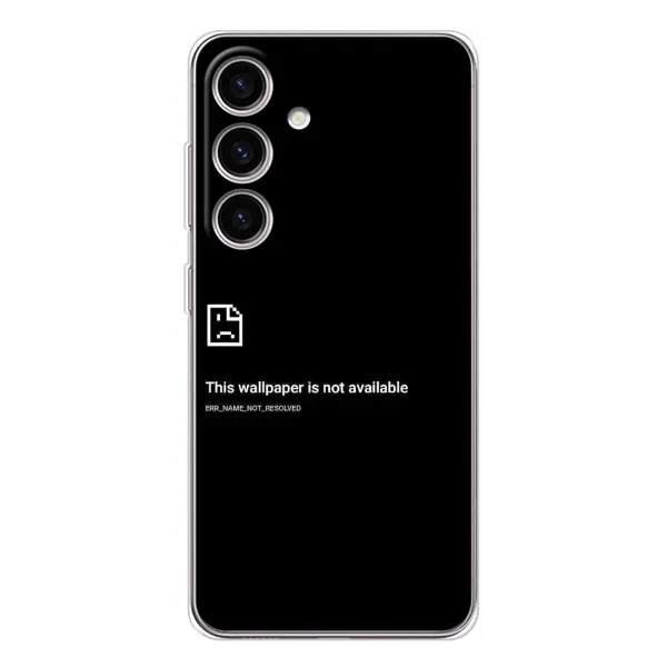Чехол с рисунком «Ошибка» для Samsung Galaxy S25 FE