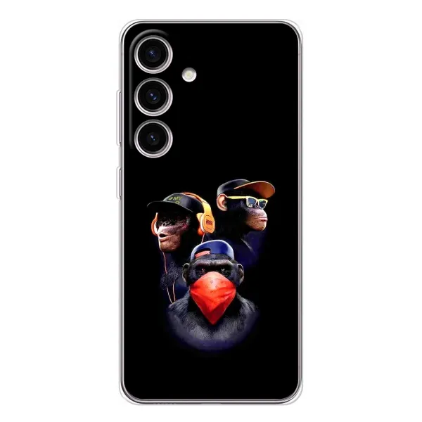 Чехол с рисунком «Три обезьяны» для Samsung Galaxy S25 FE Чехол с рисунком «Три обезьяны» для Samsung Galaxy S25 FE