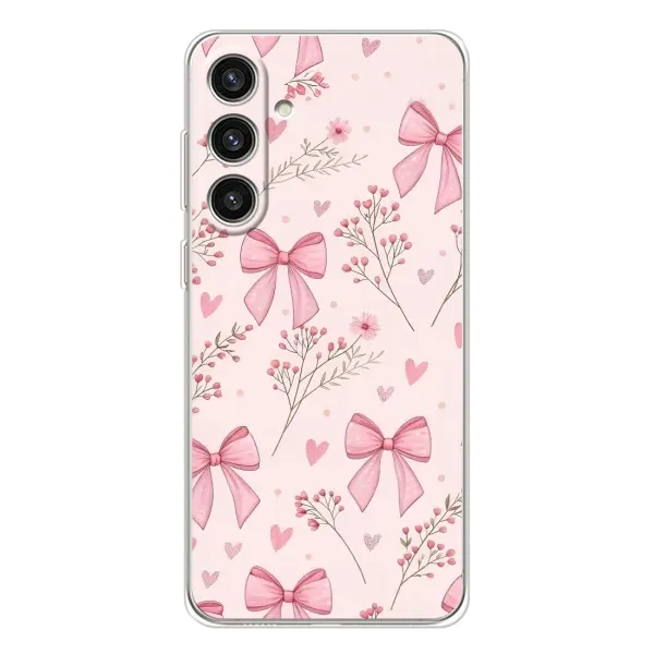 Чехол с рисунком «Банты с цветами» для Samsung Galaxy S25 Plus Чехол с рисунком «Банты с цветами» для Samsung Galaxy S25 Plus
