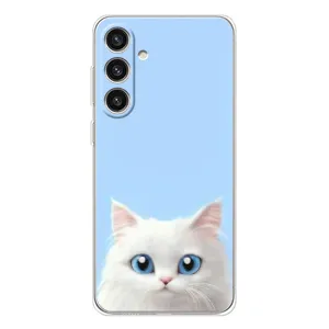 Чехол на тематику: Коты для Samsung Galaxy S25 Plus (Белый кот)