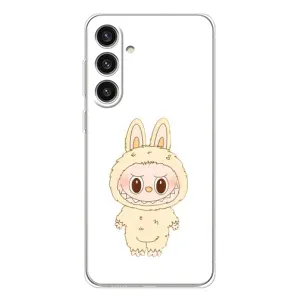 Чехол с принтом Лабубу для Samsung Galaxy S25 Plus (Бежевый Лабубу)