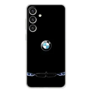 Силіконовий бампер з картинкою машини на Samsung Galaxy S25 Plus (Чорний BMW)