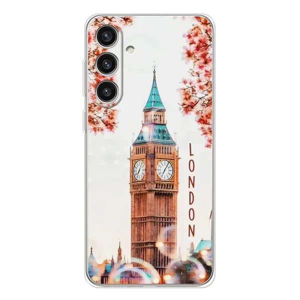Чехол с рисунком «Часы Лондон» для Samsung Galaxy S25 Plus Чехол с рисунком «Часы Лондон» для Samsung Galaxy S25 Plus