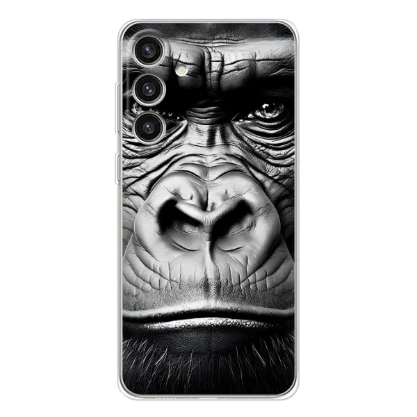 Чехол с рисунком «Черная обезьяна» для Samsung Galaxy S25 Plus Чехол с рисунком «Черная обезьяна» для Samsung Galaxy S25 Plus
