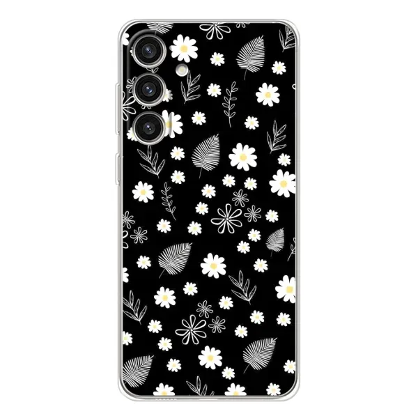 Чехол с рисунком «цветение на чорном» для Samsung Galaxy S25 Plus Чехол с рисунком «цветение на чорном» для Samsung Galaxy S25 Plus