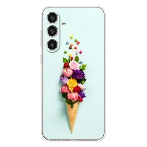 Чохли з тематикою "КВІТИ" на Samsung Galaxy S25 Plus (Квітка-морозиво)