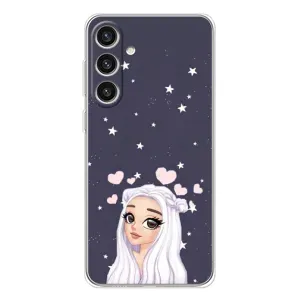 Чехол Стильные девушки на Samsung Galaxy S25 Plus (Девушка и сердечки)