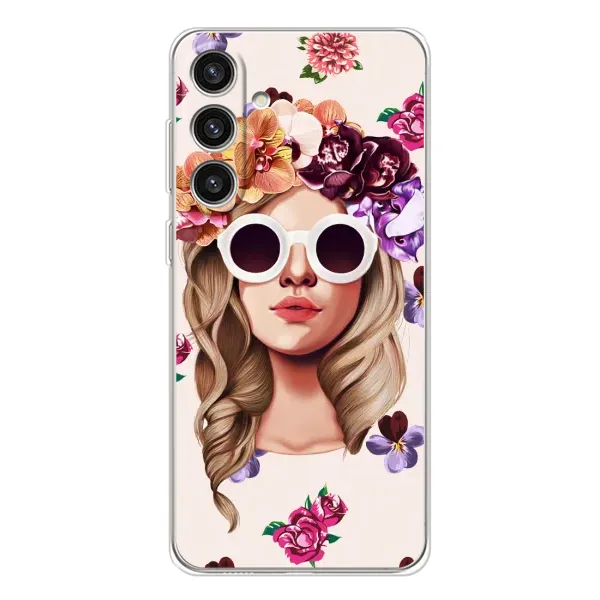 Чехол с рисунком «Девушка в очках» для Samsung Galaxy S25 Plus Чехол с рисунком «Девушка в очках» для Samsung Galaxy S25 Plus
