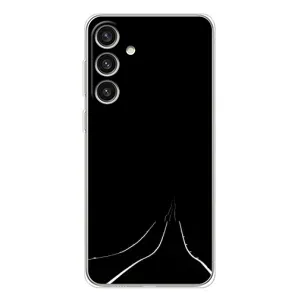 Чохол з картинками на чорному фоні для Samsung Galaxy S25 Plus (Дорога)