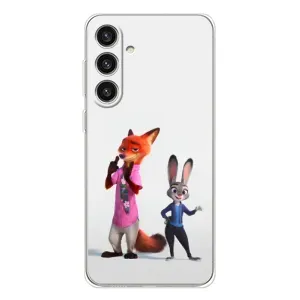 Силиконовый чехол с принтом Зоотрополіс для Samsung Galaxy S25 Plus (Джуди и Ник)