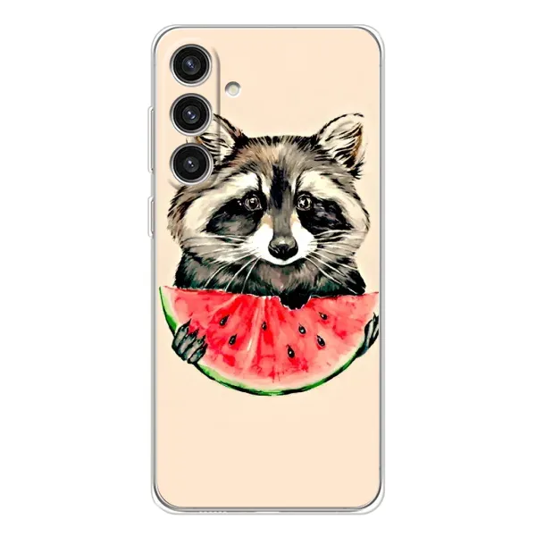 Чехол с рисунком «Енот» для Samsung Galaxy S25 Plus Чехол с рисунком «Енот» для Samsung Galaxy S25 Plus