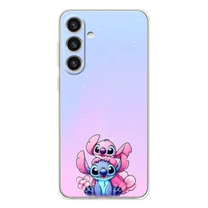 Чехол с рисунком Стич для Samsung Galaxy S25 Plus (Энджл и Стич)